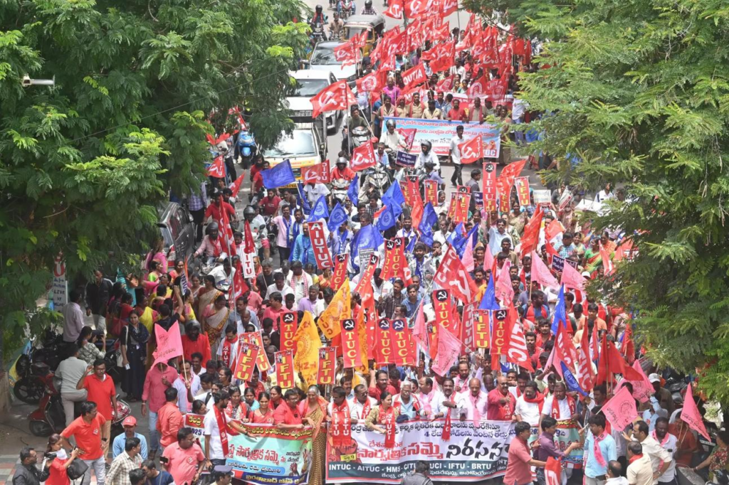 Employment Guarantee Workers Stage Protest in Asifabad