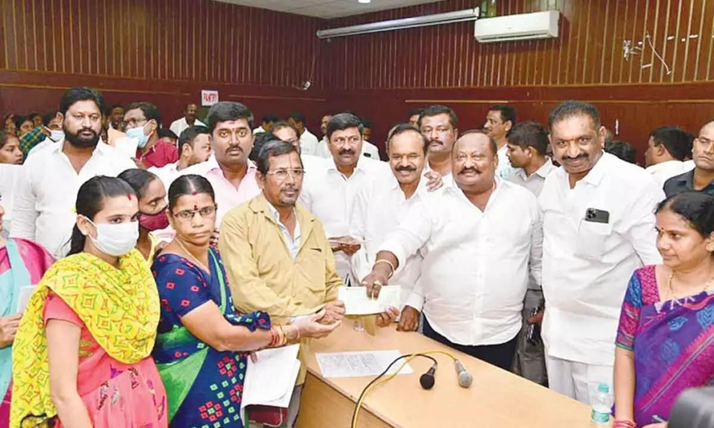 Kalyana Lakshmi Cheques Distributed in Sirpur Region